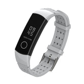 MIJOBS Breathable Silicone Replacement Strap Watchband with Hole